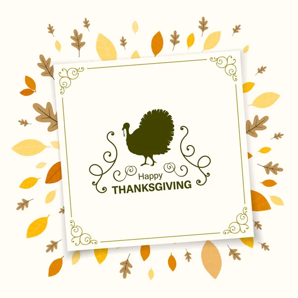 Vector Happy Thanksgiving firande Design — Stock vektor