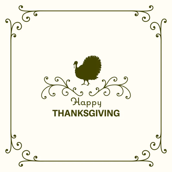 Vector Happy Thanksgiving Celebration Design — Stock Vector