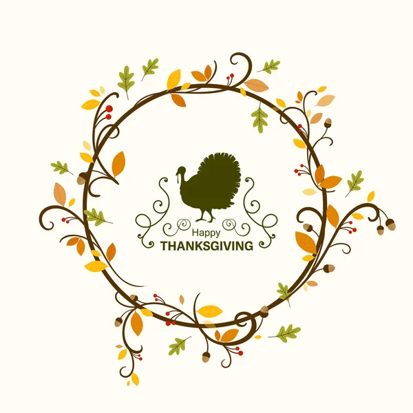 Vector Feliz Diseño de Celebración de Acción de Gracias — Archivo Imágenes Vectoriales