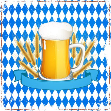 bir kurdele ile vektör taze bira