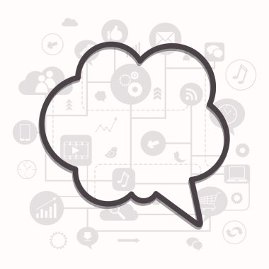 Vektör sosyal medya kavramı