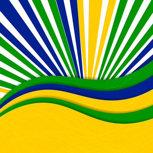 Vector Abstract Brazil Background — Stock Vector