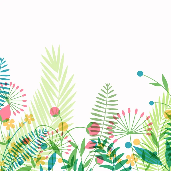 Fondo floral vectorial — Vector de stock