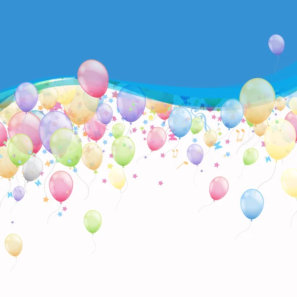 矢量五颜六色的飞行气球 — 图库矢量图片