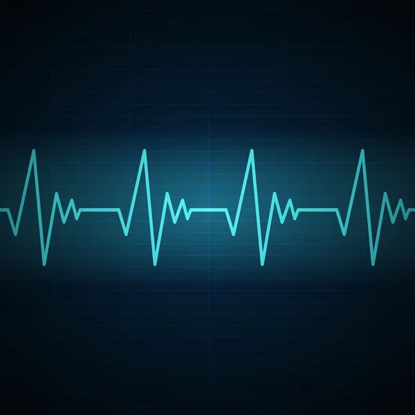 Векторная частота сердца — стоковый вектор