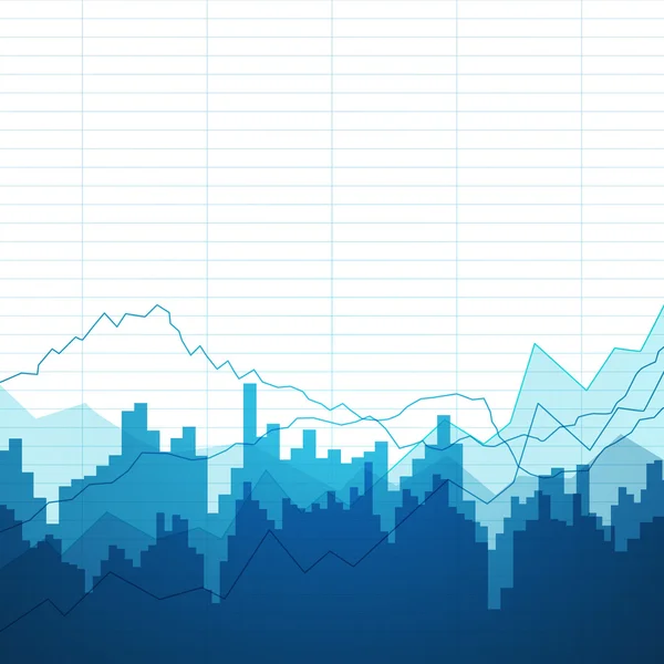 Fondo vectorial con gráficos — Vector de stock