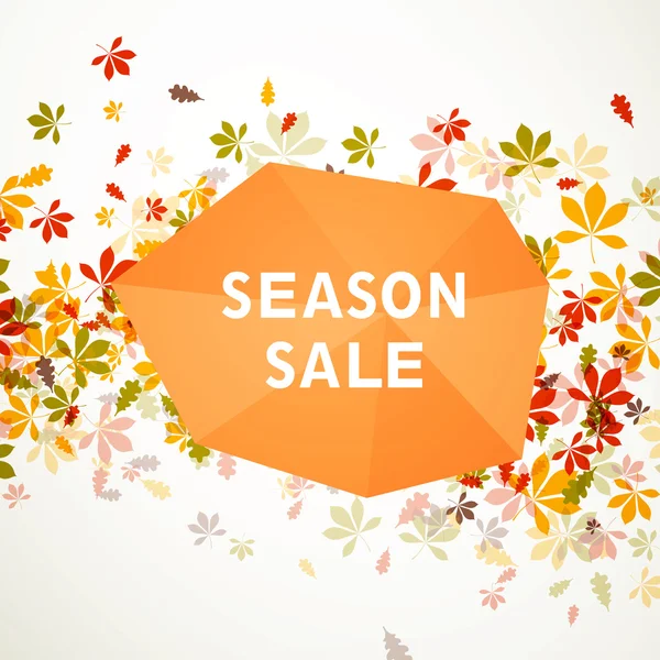 Vector Autumn Sale Design — Stock Vector