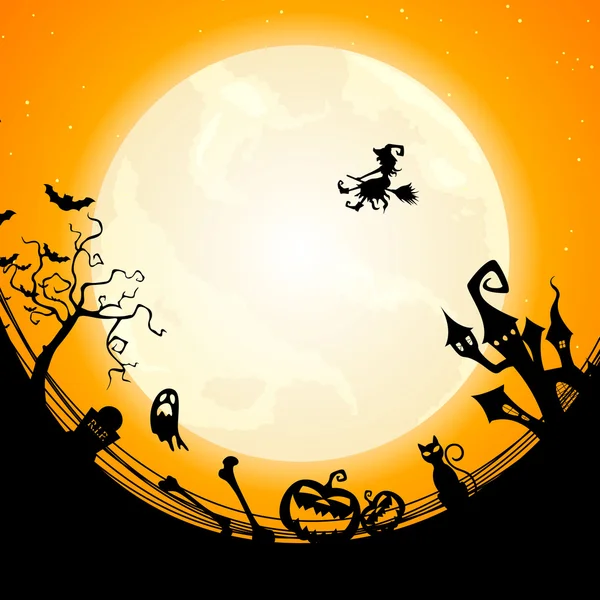 Fond vectoriel halloween — Image vectorielle