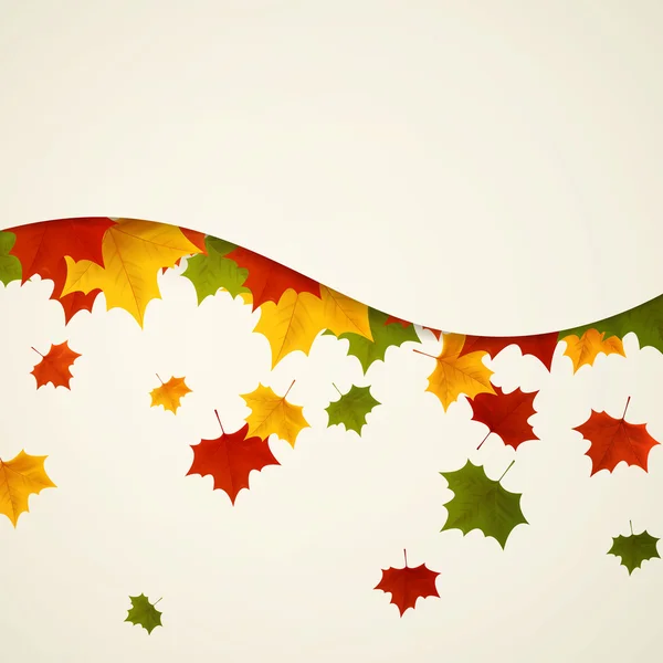 Vektor őszi levelek — Stock Vector