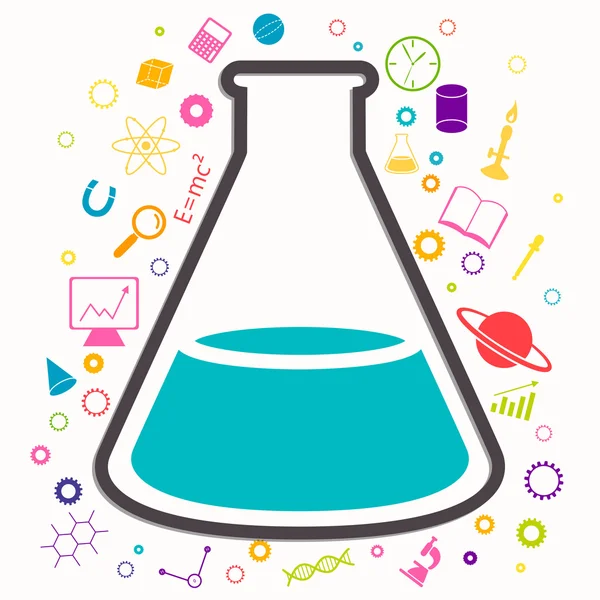 Sfondo scientifico vettoriale — Vettoriale Stock