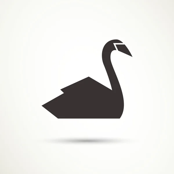 Векторная лебедь — стоковый вектор