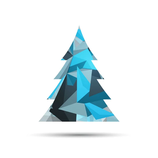 Vector Abstract Christmas Tree — Stock Vector