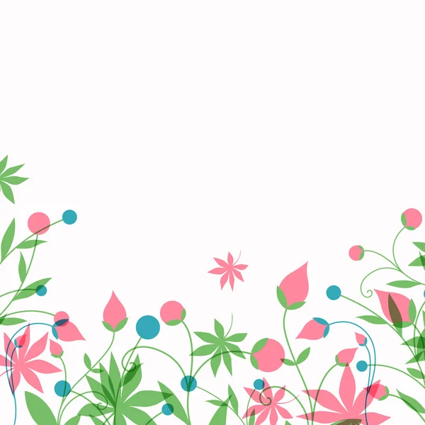 Vector Floral Background — Stock Vector