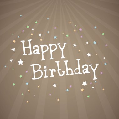 vektör doğum günü kartı