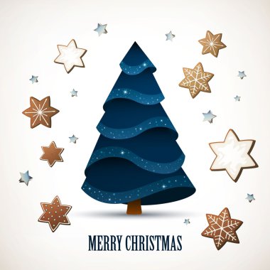 Vektör Noel ağacı