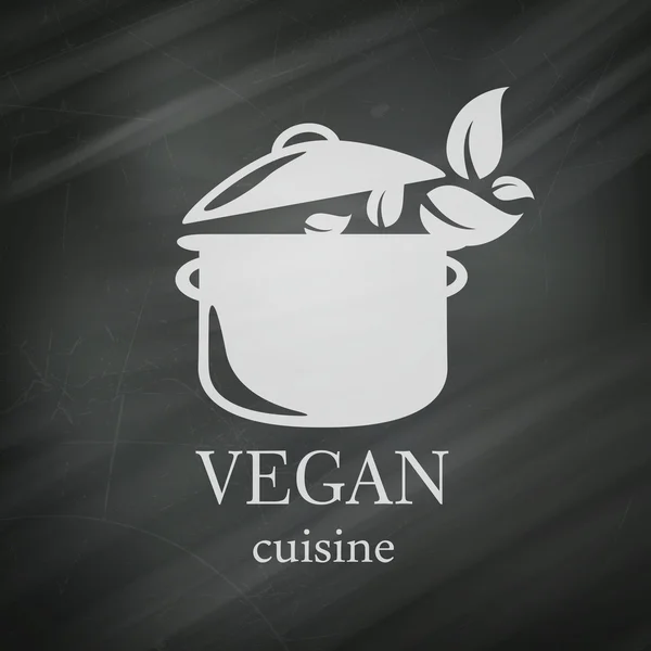 Vector Vegan Menu Design Template — Stock Vector