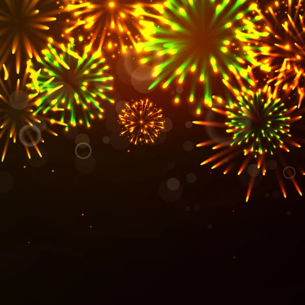 Fuegos artificiales vectoriales — Vector de stock