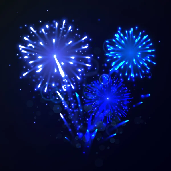 Fuochi d'artificio vettori — Vettoriale Stock