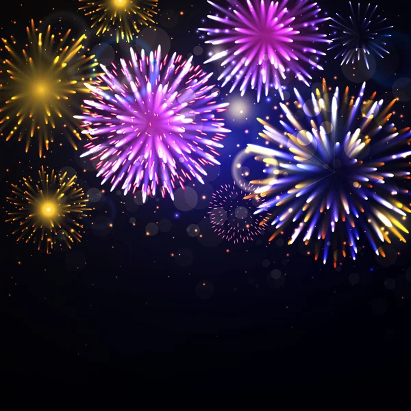 Vector Fireworks — Stock Vector