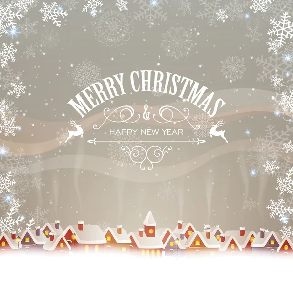 Vector cartão de felicitações de Natal — Vetor de Stock