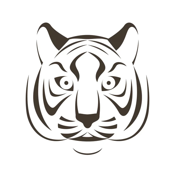 Tigre vectorial — Vector de stock