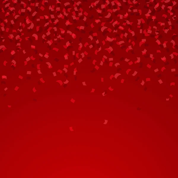 Fundo do vetor com Confetti vermelho — Vetor de Stock