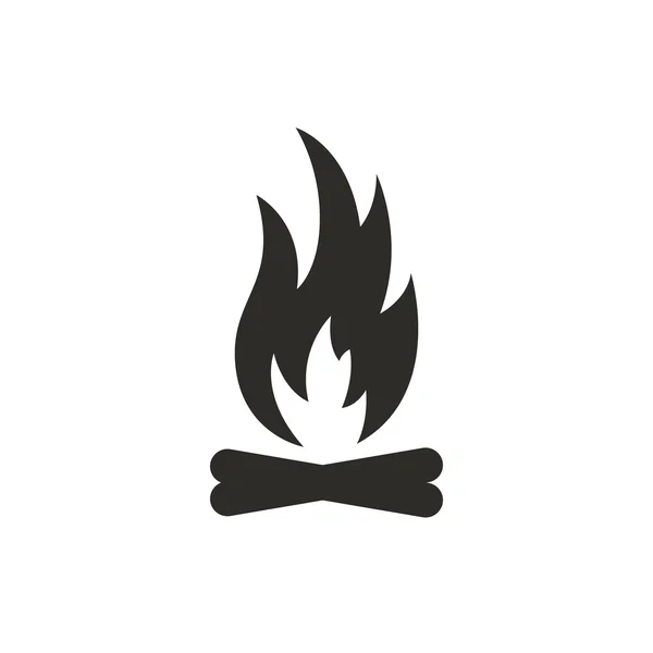 Icono de fuego vector — Vector de stock