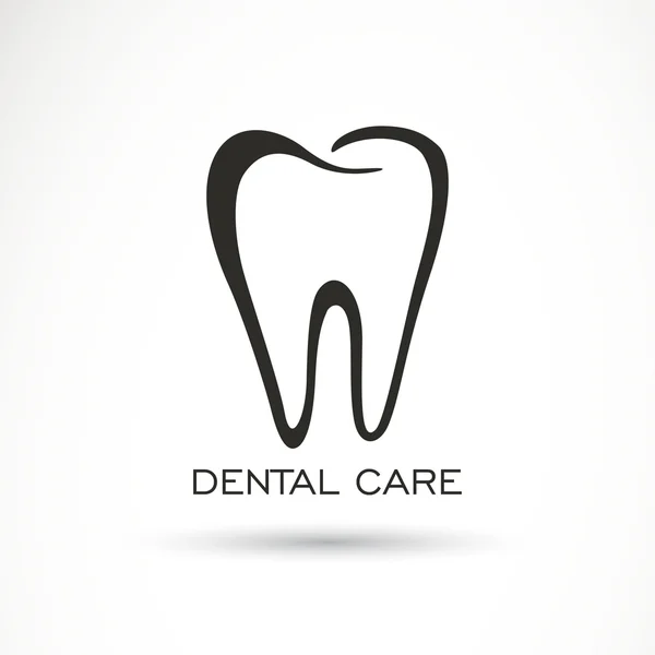 Vector Dental Care Label — Stock Vector