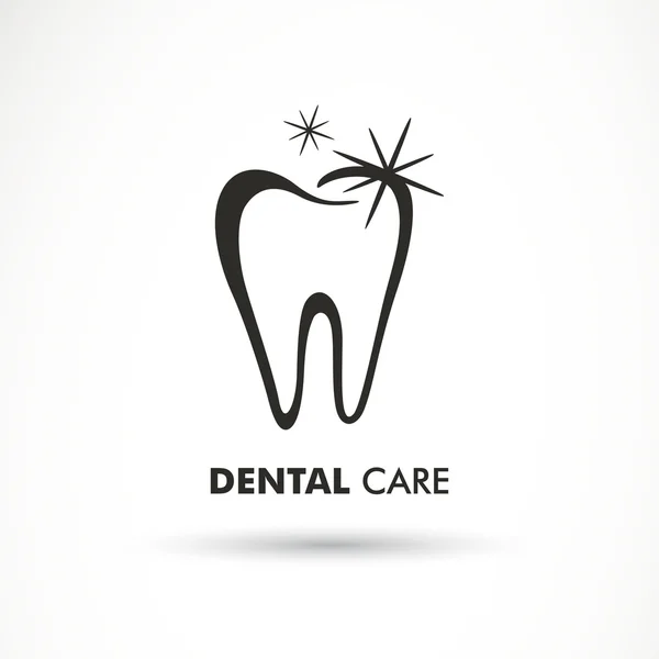 Vector Dental Care Label — Stock Vector