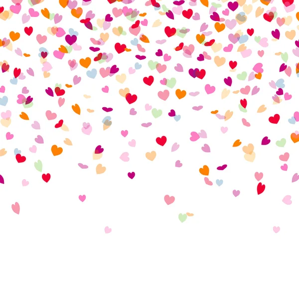 Sfondo vettoriale con cuore Confetti — Vettoriale Stock