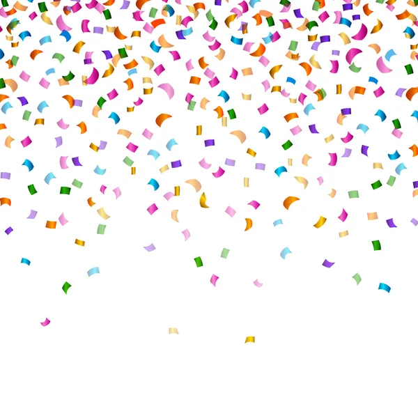 Fondo del partido del vector con Confetti — Vector de stock