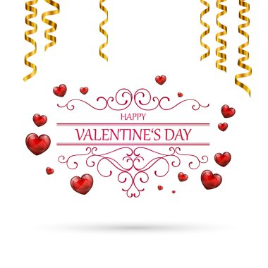 Sevgililer günü kartı vektör
