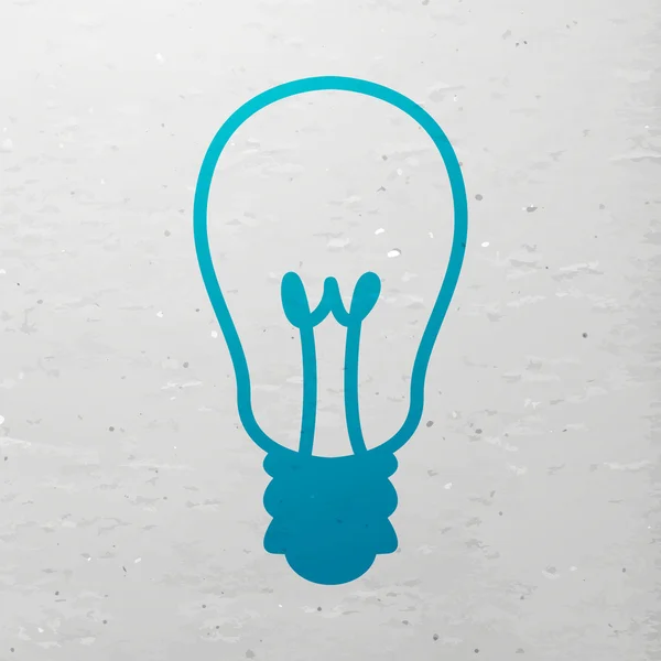 Vector Light Bulb Icon — Stock Vector