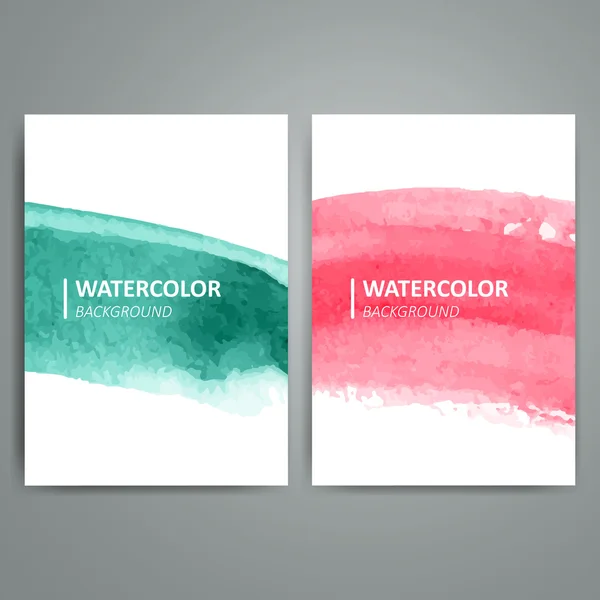 Vector Watercolor Background Design — Stock Vector