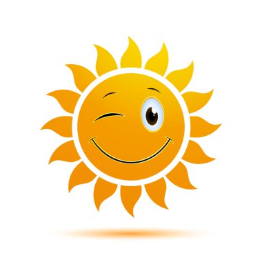 vektör güneş simgesi