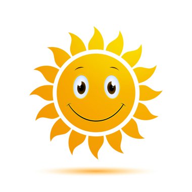 vektör güneş simgesi