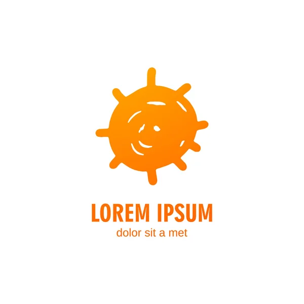 Vector zomer zon Logo ontwerpsjabloon — Stockvector