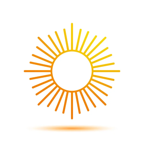 Vector Sun Icon — Stock Vector