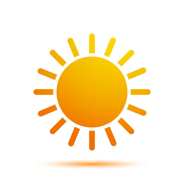 Vector Sun Icon — Stock Vector