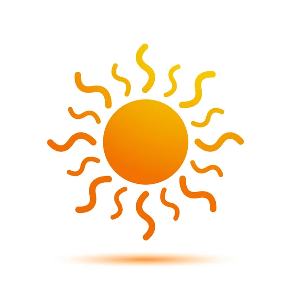 Vector sol icono — Vector de stock