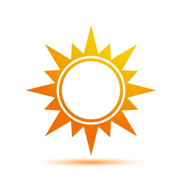 Vector Sun Icon — Stock Vector