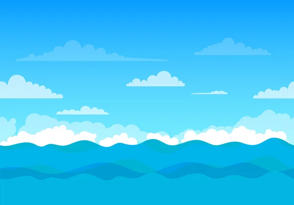 Vector Sea Background — Stock Vector