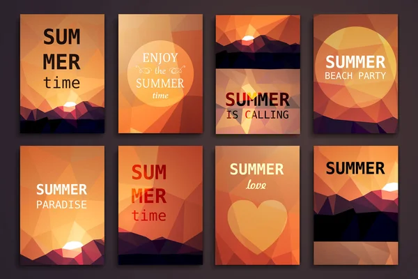 Summer Design Templates — Stock Vector