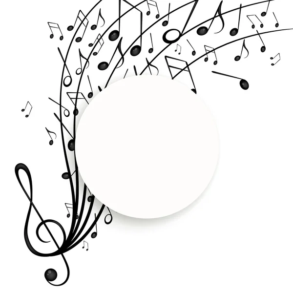 Notas musicales — Vector de stock