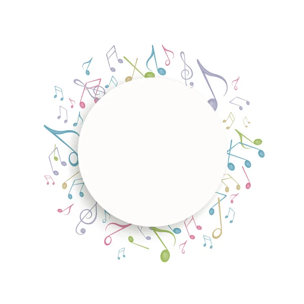 Notas musicales — Vector de stock