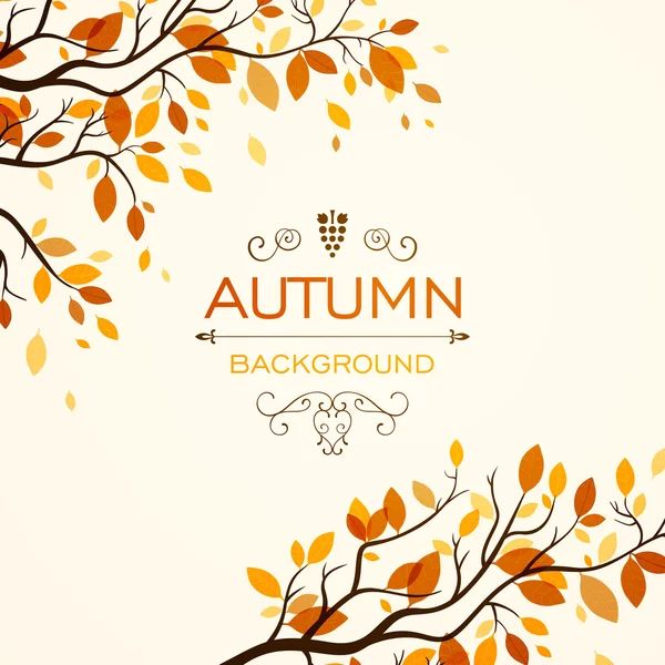 Autumnal Design — Stock Vector