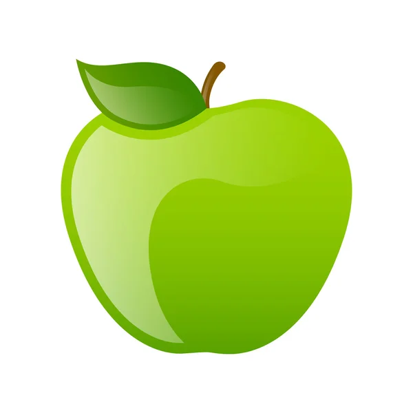 Taze yeşil elma — Stok Vektör