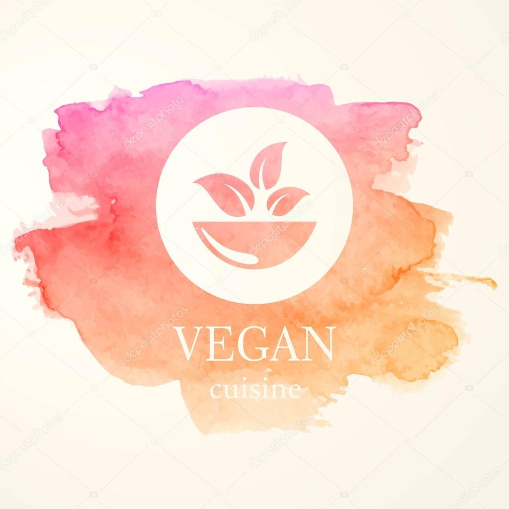Vegan Food Emblem Design