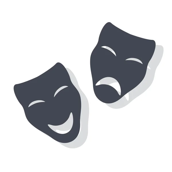 Theatrical Masks — Stock Vector