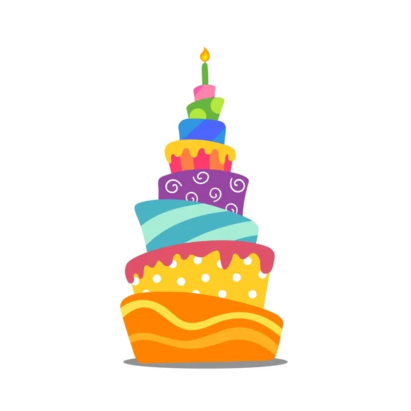 Születésnapi torta — Stock Vector